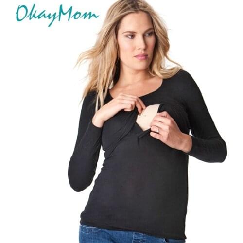 Футболки с длинным рукавом для беременных OkayMom China At AliExpress