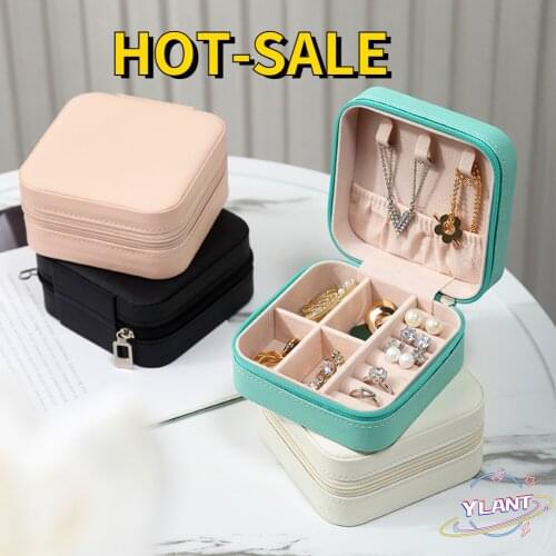 SWT PU Jewelry Organizer Display Travel Jewelry Case Boxes Travel Portable Jewelry Box Storage Organizer Earring Holder Gifts