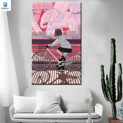 Coloring by numbers anime posters sassy lovely girl modular painting by number pictures living room decoration