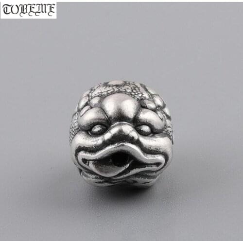 Handcrafted 999 Silver Pixiu Bead Fengshui Wealth Pixiu Beads Lucky Animal Power Pixiu Loose Bead Jewelry findings accessories