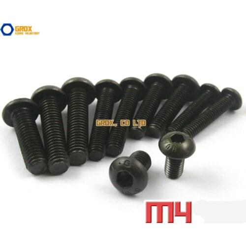M4 Hex Socket Pan Head Button Head Allen Bolt Screw 10.9 Grade Alloy Steel