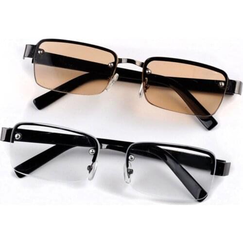 Rimless Classic Style Glass Lenses Reading Glasses Plain Mirror Men Eyewear 1.0 1.5 2.0 2.5 3.0 3.5 4.0 R177