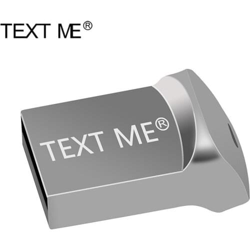 TEXT ME beautiful silver, gray easy to carry USB 2.0 USB flash drive 4GB 8GB 16GB 32GB 64GBPendrive gift U