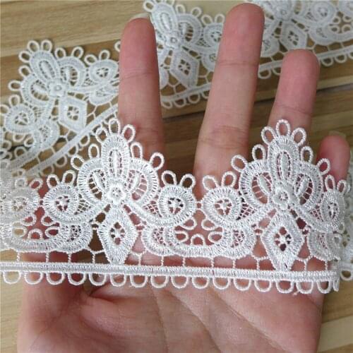 Hollowed Out Gorgeous Flower Lace Trim Sewing Craft Lace Accessories 3yards 5cm Width Fabrics