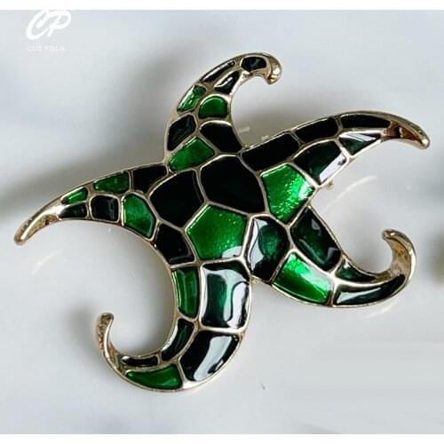 Funny Ocean Style Starfish Dolphin Octopus Seahorse Brooch exquisite Creative Pin Woman Kids Party Brooches Clothes Accessories