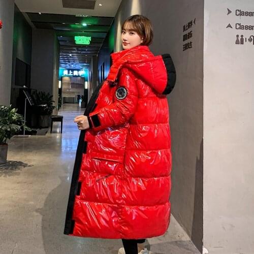Winter Warm Jackets Coats Over the Knee Long Casual Parkas Womens Cold Protection Waterproof Down Cotton Padded Jacket Outwear