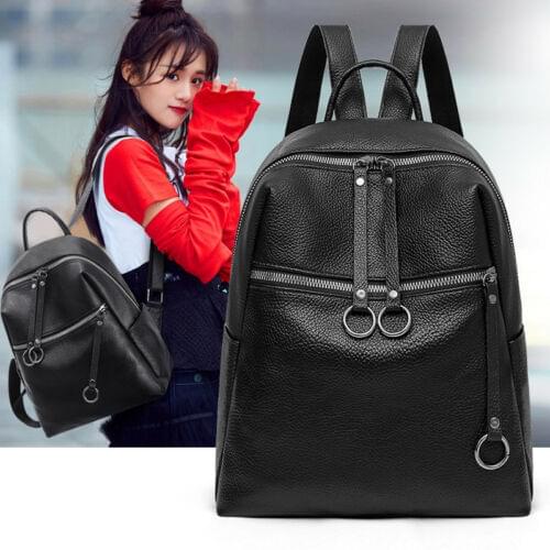 2021 New Fashion Woman Backpack High Quality Youth PU Leather Backpacks for Teenage Girls Female School Bag Hot Sale Backpacks
