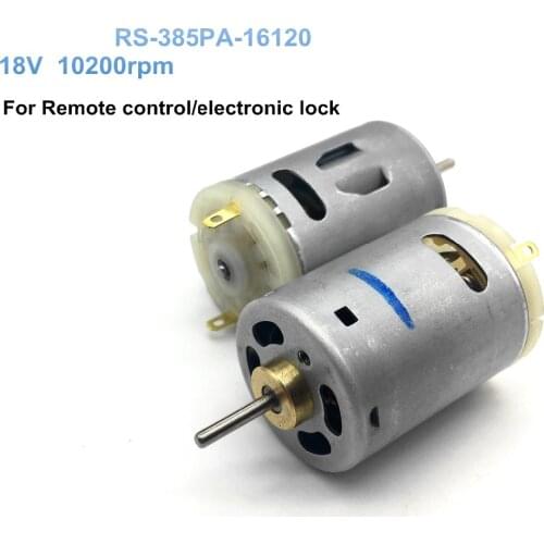 5PCS RS-385PA-16120 DC motor high-quality 18V 10200rpm,For Remote control/electronic lock