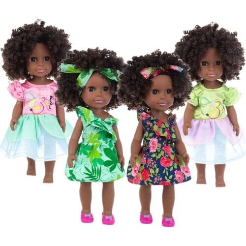 African Black Baby 35cm Exploding Head Rebirth Baby Child Comfort Change Toy Polyvinyl Chloride Doll