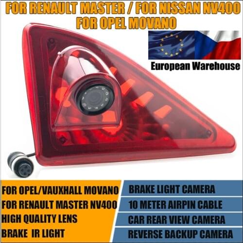 Car Brake Light Reverse Backup Rear View Camera For Nissan NV400 Renault Master Opel Vauxhall Movano Brake Light Parking Camera