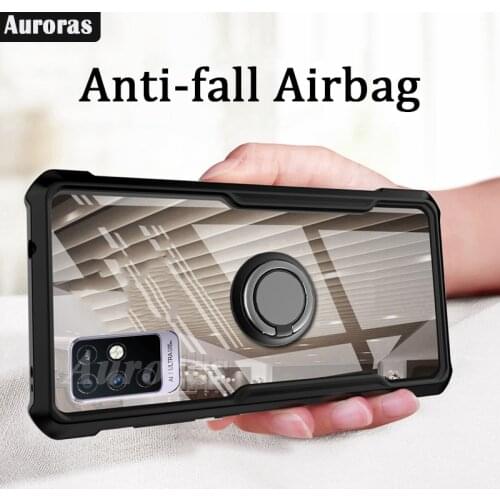 Auroras For Infinix Note10 Case Official Original Shockproof Clear With Ring Soft Frame Cover For Infinix Note 10 Case