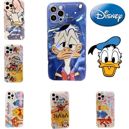 Disney Donald Duck Daisy Mickey Pooh for Iphone 7/8/plus X/XR/XS/ XSMAX/ 11/12 Pro Max Mobile Couple Phone Case Shipping Free