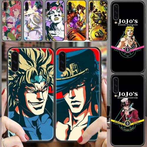 JOJO Bizarre Adventure Anime Phone case For Samsung Galaxy A 3 5 7 8 10 20 21 30 40 50 51 70 71 E S 2016 2018 4G black soft