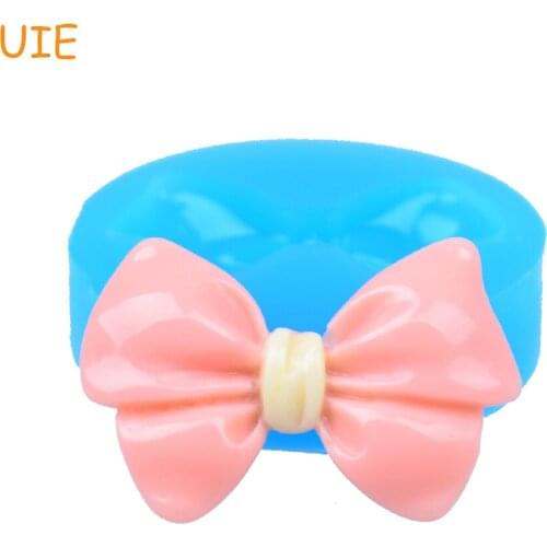 FYL297U Beauty Bow Silicone Mold - Craft Food Safe Gum Paste Resin Fudge Butter Nougat Cheese Soap Molds 33mm