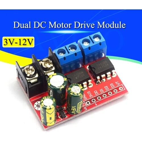 H Bridge Remote Control 5A 3V-14V Dual DC Motor Drive Module Voltage Reverse PWM Speed Regulation Double Super L298N 5AD