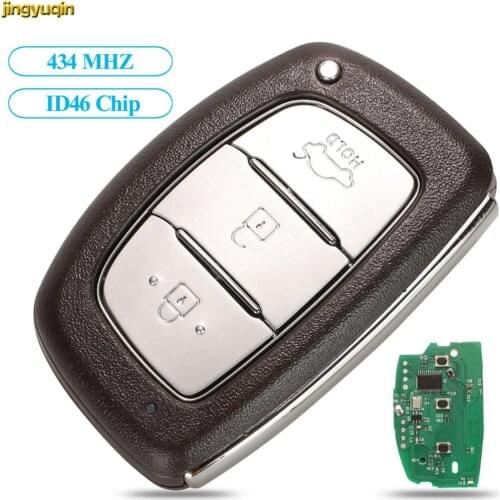 Jingyuqin 3 Button Smart Remote Control Key FSK 434MHZ For Hyundai IX35 Verna Elantra PCF7952/PCF7953 Hitag2 ID46 Chip