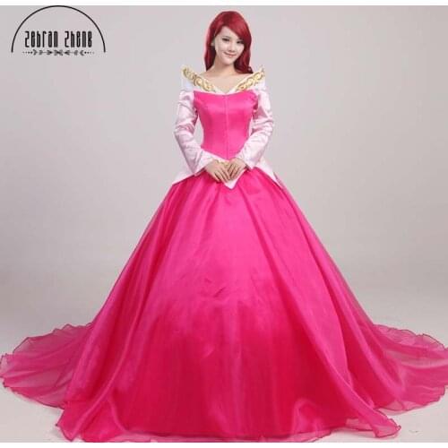 New style Princess Aurora Cosplay Costume For Adults Custom-Made For Women Party