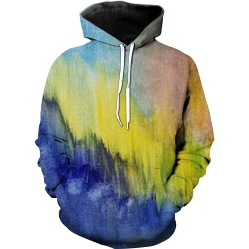 Spring and Autumn Mens Art Graffiti Hoodie 3D digital print hoodie Harajuku shirt Mens sweatshirt Oversized tops Streetwear men