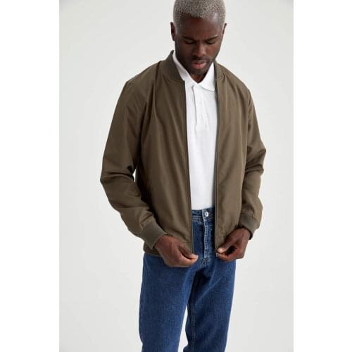 DeFacto Spring Man Coats & Jackets Slim Fit Bomber Coat Outerwear Warm Fashion-T1017AZ21SP