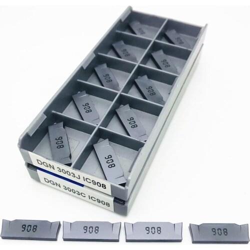Slotting insert DGN3003J / 3003C IC908 High quality CNC carbide grooving tool DGN 3003 for lathe parts tool cutting insert