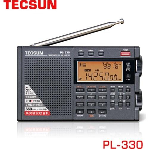 Tecsun PL-330 Radio Receiver FM/MW/SW/LW all band portable radio FM + Battery