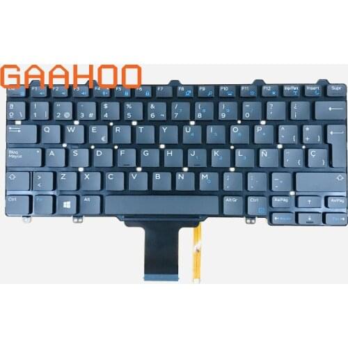 Brand new original SP SPAIN Backlight keyboard for DELL LAITITUDE12 5250 7270 5270 3150 3160 3165 laptop