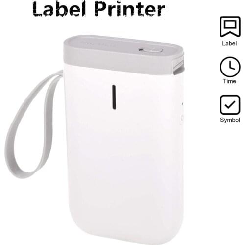 Mini Portable Thermal Label Printer Handheld Bluetooth Labels Printer Tool App Control for Android iOS