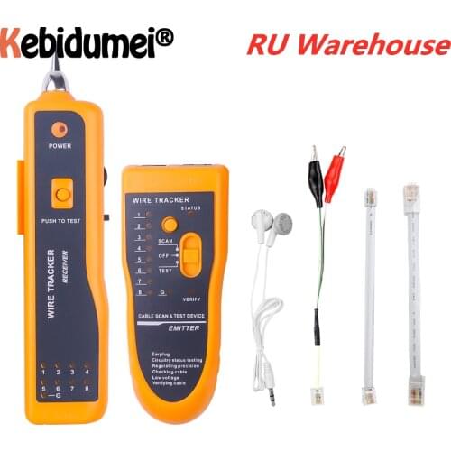 2021 New Design RJ11 RJ45 Cat5 Cat6 Telephone Wire Tracker Tracer Toner Ethernet LAN Network Cable Tester Detector Line Finder