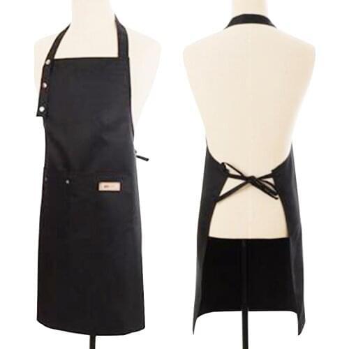 Waterproof Canvas Apron Women Adjustable Chefts Baking Aprons Men Casual Durty Proof Kitchen BBQ Cooking Avental 0