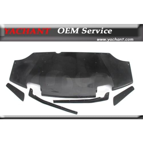 FRP Fiber Glass Rear Diffuser 5 Pcs Fit For 08-12 Lancer Evolution X EVO 10 VS Collaboration AREO Style Rear Under Diffuser