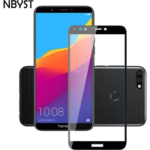 9H Full Coverage Tempered Glass For Huawei Honor 7C AUM-L41 Pro AUM-AL29 Y5 Y6 Pro 2018 Honor 7A DUA-L22 Film Screen Protector