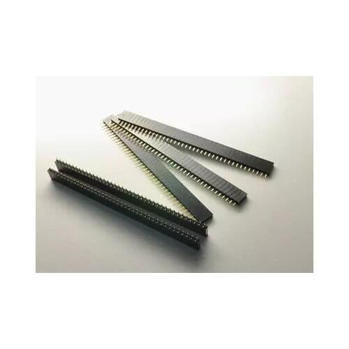 10PCS 2.54mm 40 Pin Stright Female Single Row Pin Header Strip PCB Connector