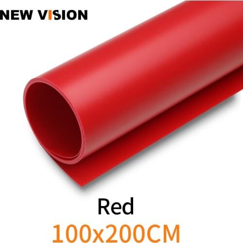 100cm*200cm 39"*79" Red Seamless Water-proof PVC Backdrop Background Paper for Photo Video Photography Studio