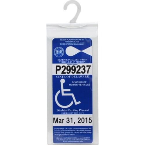 2021New Protection Parking Permit cover Handicap Parking Permit Holder Storage Parking Placard Protector