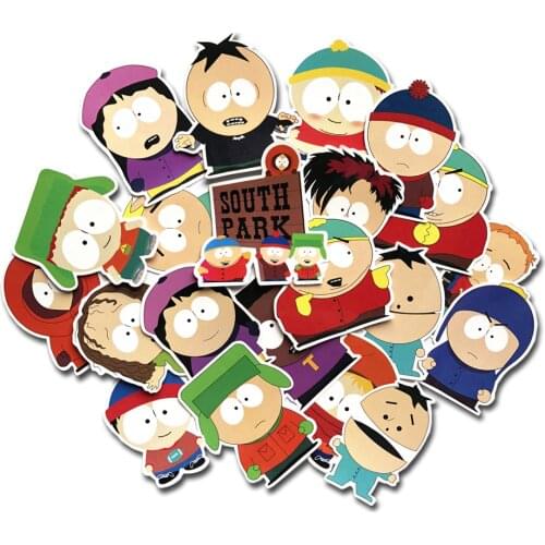 21Pcs The Stick Of Truth Stan Kyle Kenny Cartman Cartoon Laptop Sticker For Kids Toy Gift Decor Decal Stationery Sticker