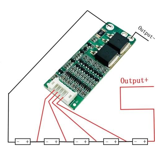 5S 15A Li-ion Lithium Battery BMS 18650 Charger Protection Board 18V 21V Cell Protection Circuit