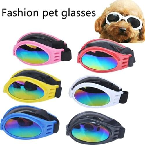 6Colors Foldable Pet Dog Glasses Small and Medium Dog pet glasses Pet Eyewear Waterproof Dog Protection Goggles UV Sunglasses