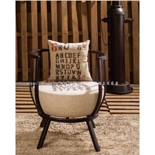 Tieyi sofa chair. Industrial wind restoring ancient ways sofa chair., wrought iron furniture