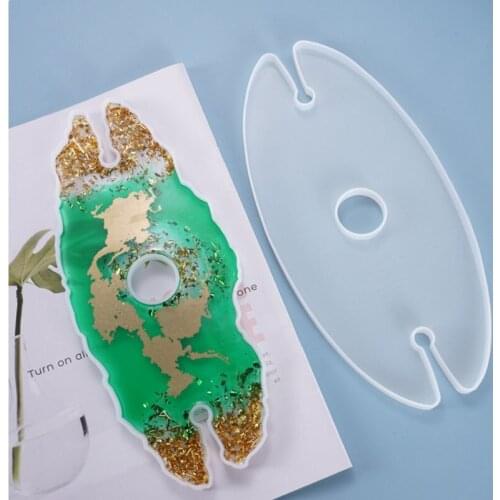 DIY crystal drop mold wine glass holder red wine tray bracket irregular cup pad table pad silicone mold
