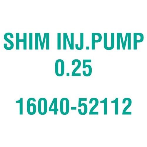 For Kubota 16040-52112 SHIM INJ.PUMP 0.25
