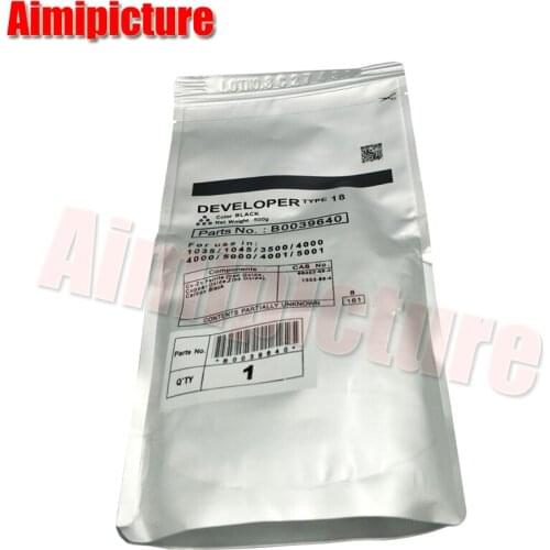 For Ricoh Type 18 Developer MP 1035 1045 3500 4000 5000 Developer Powder B0039640 MP3500 MP4000 MP5000 Developer 500g/bag