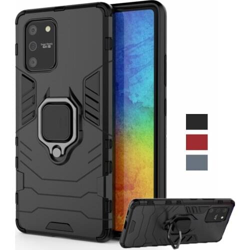 For Samsung Galaxy S10 Lite Case Magnetic Ring Holder Shockproof Bumper Armor Phone Back Cover For Samsung Galaxy S10 Lite Case