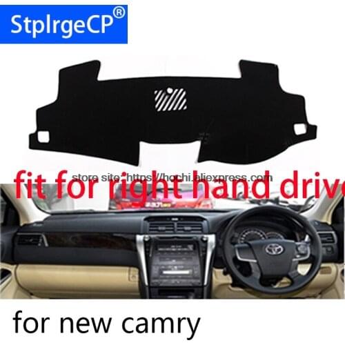 For toyota camry right hand drive dashboard mat Protective pad black car-styling Interior Refit Sticker Mat products