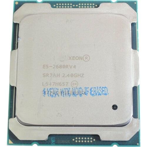 E5-2680 V4 XEON Processor E5-2680RV4 SR3AH 2.4GHZ 14 Cores server CPU for LGA2011 X99 MB PK: e5-2678 v4 e5-2683 e5-2676 v4