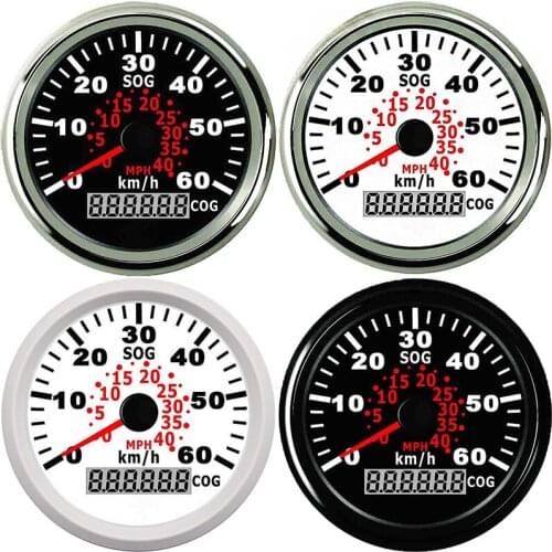 85mm Motorcycle Auto Truck Marine Boat GPS Speedometer Meter 60km/h Speed Gauge auto tachometer 9~32V painel universal moto