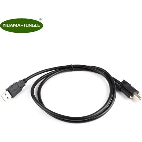 USB 2.0 A Male to USB 2.0 B Male Type B printer Cable Screw Panel Mount Adapter Converter extension Connector Printer Cable Cord