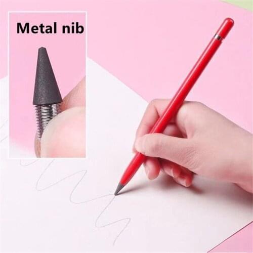 Black Tech No Ink Pencil Metal nib pen HB pencil school color pen Student writing pen Art pen kid Painting pen mechanical pencil