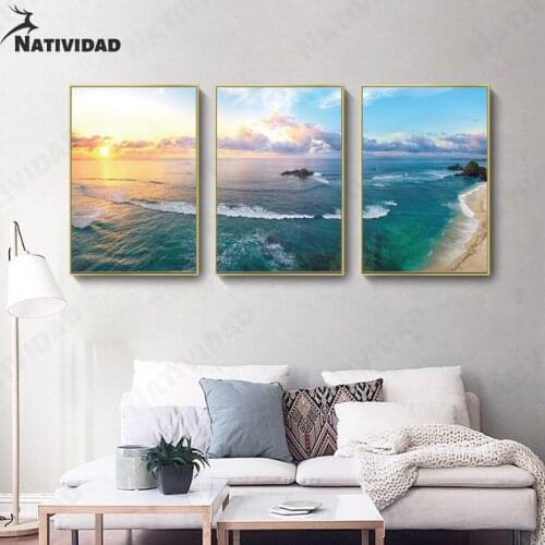 Tide Seascape Painting Wall Paintings Living Room Bedroom Decoration Canvas Painting Home Aesthetics Decorative Art Wall Posters