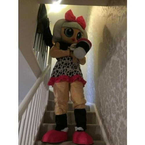 Doll Girl Mascot Costume Party Character Birthday Halloween Cosplay Dress Mascot Costume