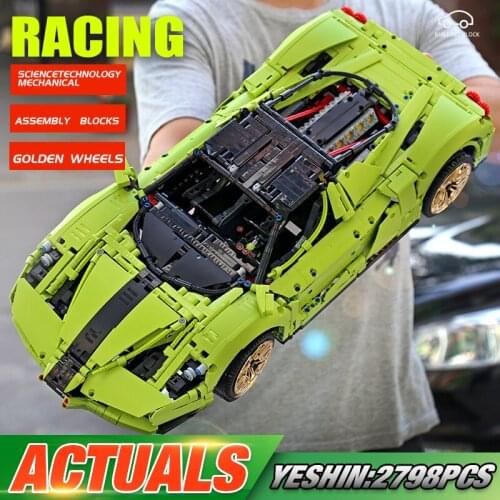 MOULD KING 13074 1:8 High-Tech Car Model The MOC-46921 Enzo - 42115 Car Model Building Blocks Bricks Kids Christmas Toys Gift